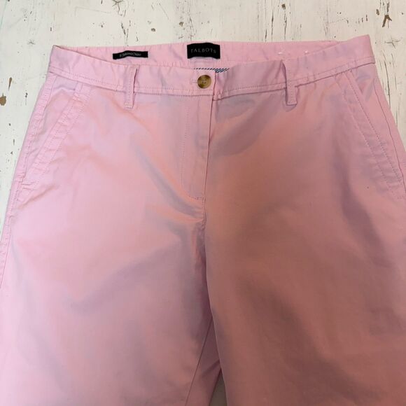 Talbots Pants Womens 8 Primrose Pink Relaxed Chino Tapered Leg Stretch Pockets - Picture 3 of 9